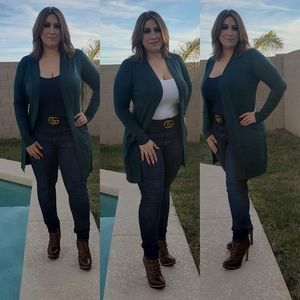 Hunter Green cardigan